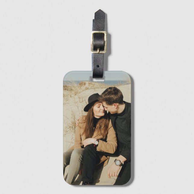 Add Your Awesome Photo Trendy Luggage Tag (Front Vertical)