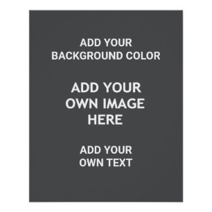 Add your background colour, your image, your  text poster