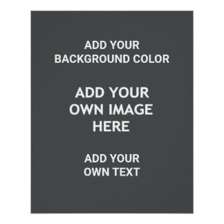 Add your background colour, your image, your  text poster
