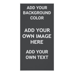 Add your background colour, your image, your text poster