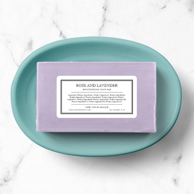 Add Your Brand Classic Black Border Ingredients Label (Creator Uploaded)