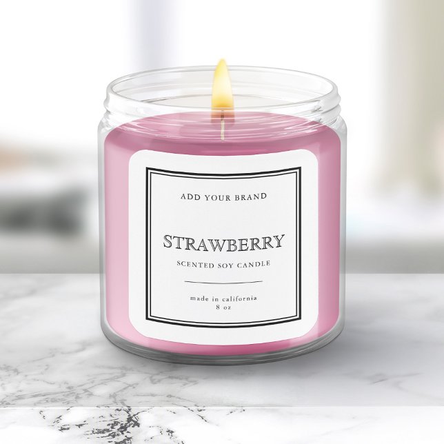 Add Your Brand Classic Black Border Product Label (Creator Uploaded)