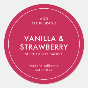 Add Your Brand Custom Colour Modern Product Label