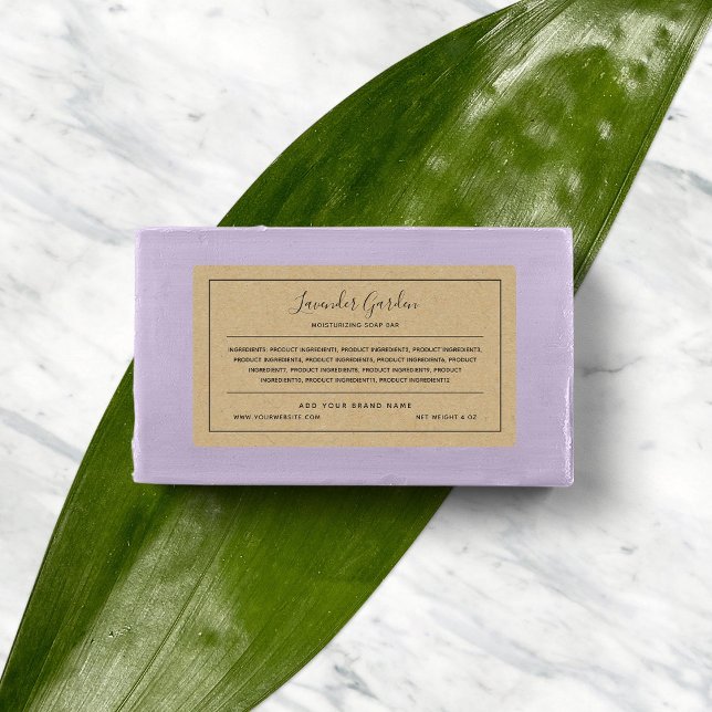 Add Your Brand Grey Border Ingredients List Kraft (Creator Uploaded)