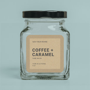 Add Your Brand Minimalist Kraft Product Label