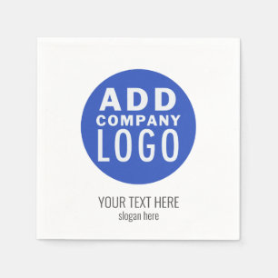 Add Your Branded Corporate Business Logo Paper Napkin