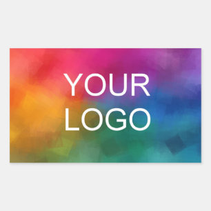 Add Your Business Company Team Logo Here Template Rectangular Sticker