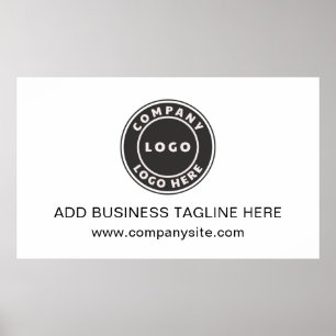 Add Your Business Logo and Company Website Poster