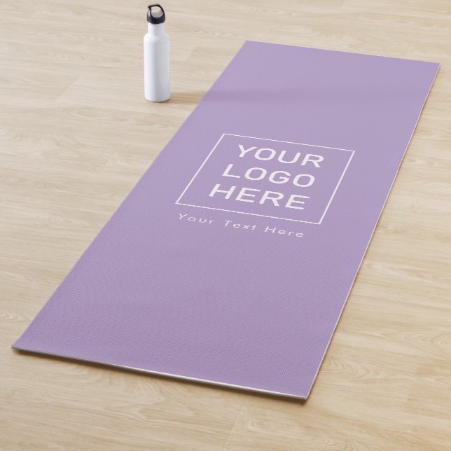Add Your Business Logo and Text Custom purple      Yoga Mat (In Situ)