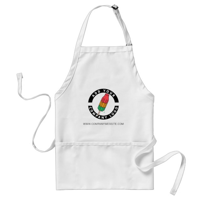 Add Your Business Logo and Website Address  Standard Apron (Front)