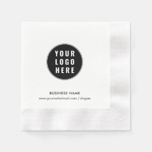 Add Your Business Logo and Website Promotional Napkin