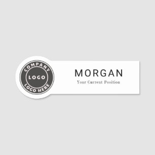 Add Your Business Logo Company Employees Name Tag