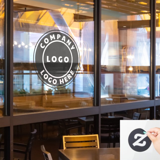Add Your Business Logo Company Owner Window Cling (Restaurant Window)
