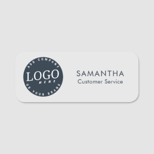 Add Your Business Logo Corporate Employees Name Tag