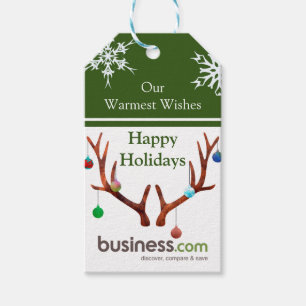 Add Your Business Logo Fun Holiday Gift Tags