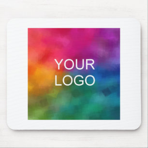 Add Your Business Logo Image Text Template White Mouse Mat