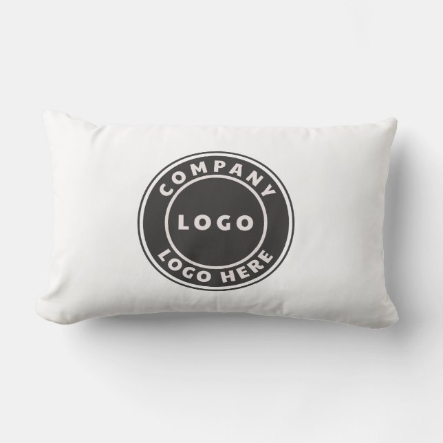 Add Your Business Logo Minimalist Showroom Lumbar Cushion (Front)