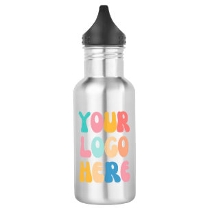 Add your business Logo Modern Minimal Simple 532 Ml Water Bottle