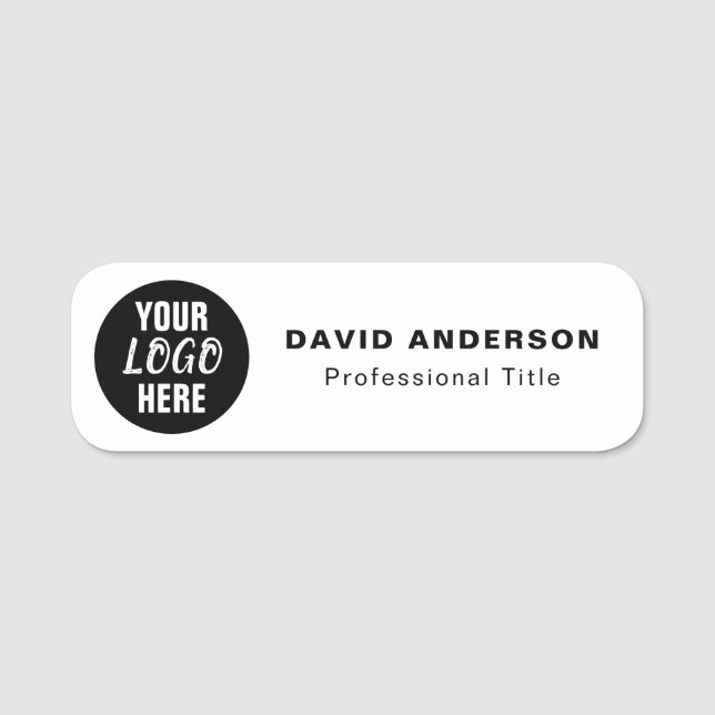 Add Your Business Logo Name Tag (Front)