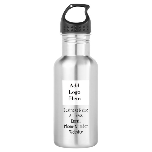 Add your Business Logo or Sports Team Logo 532 Ml Water Bottle (Front)