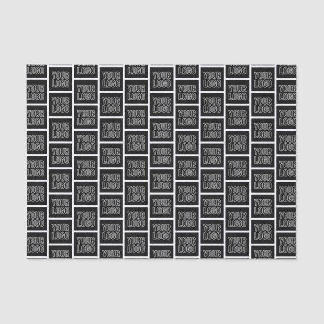 Add Your Business Logo, Photo or Uploaded Design Tissue Paper (Front)