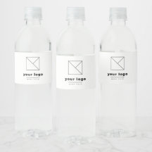 Add Your Business Logo Promotional Any Colour Water Bottle Label