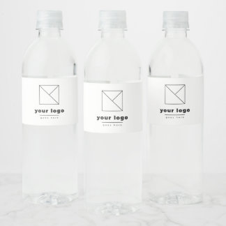 Add Your Business Logo Promotional Any Colour Water Bottle Label