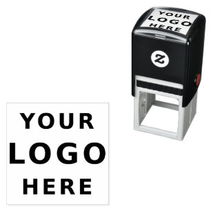 Add Your Business Logo Simple Minimalist  Self-inking Stamp