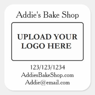 Add Your Business Logo Square Sticker
