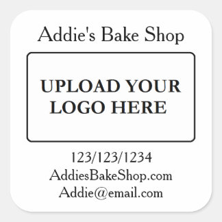 Add Your Business Logo Square Sticker