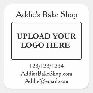 Add Your Business Logo  Square Sticker