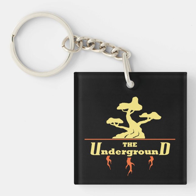 Add your Business Logo to this black Key Ring (Front)