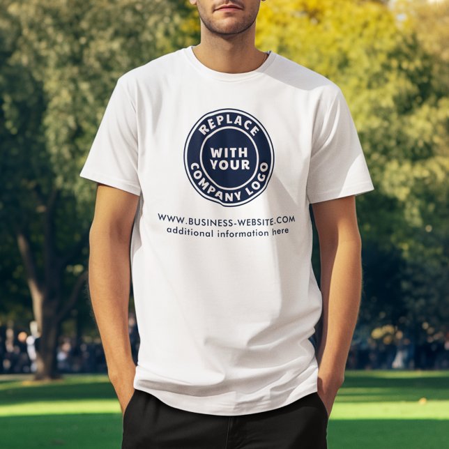 Add Your Business Logo Website Company Event T-Shirt (Your Business Logo Website Company Employees T-Shirt)