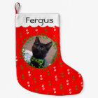 Add Your Cat Photo Christmas Stocking