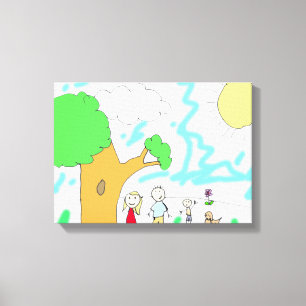 Add your Children's Artwork to this Canvas Print