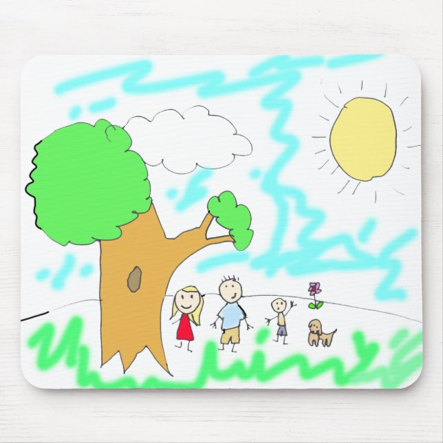 Add your Children's Artwork to this   Mouse Mat (Front)