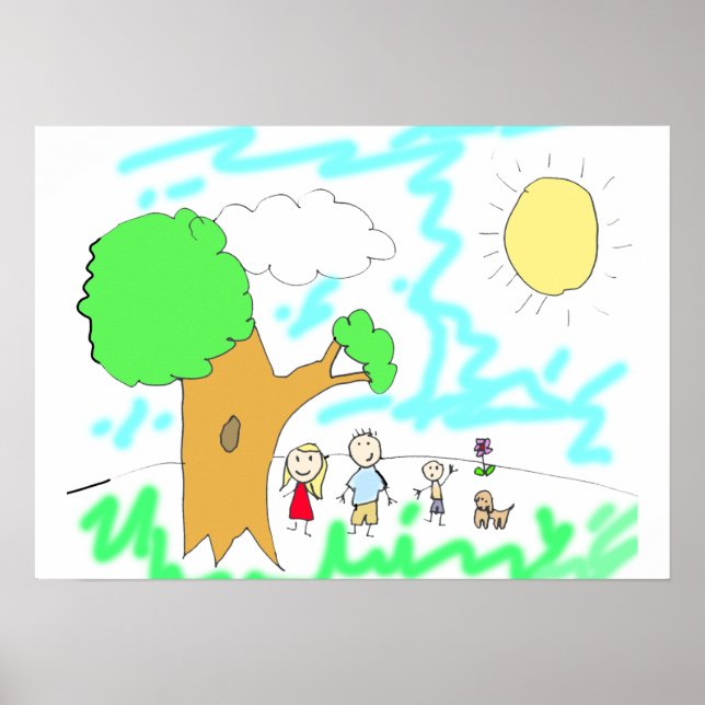 Add your Children's Artwork to this  Poster (Front)