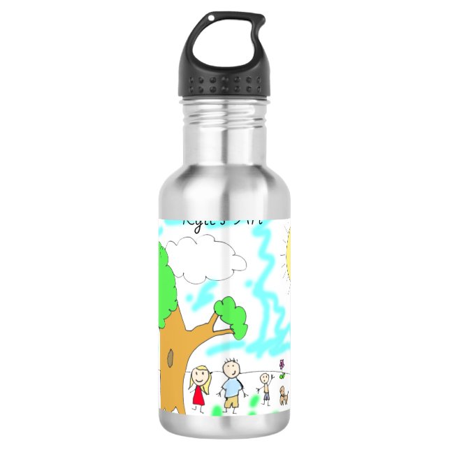 Add your Child's Artwork to this 710 Ml Water Bottle (Front)