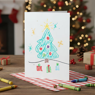 Add your Child's Artwork to this Christmas Card