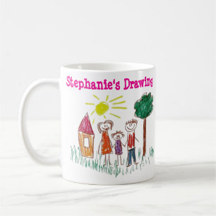 Add your Child's Artwork to this  Coffee Mug