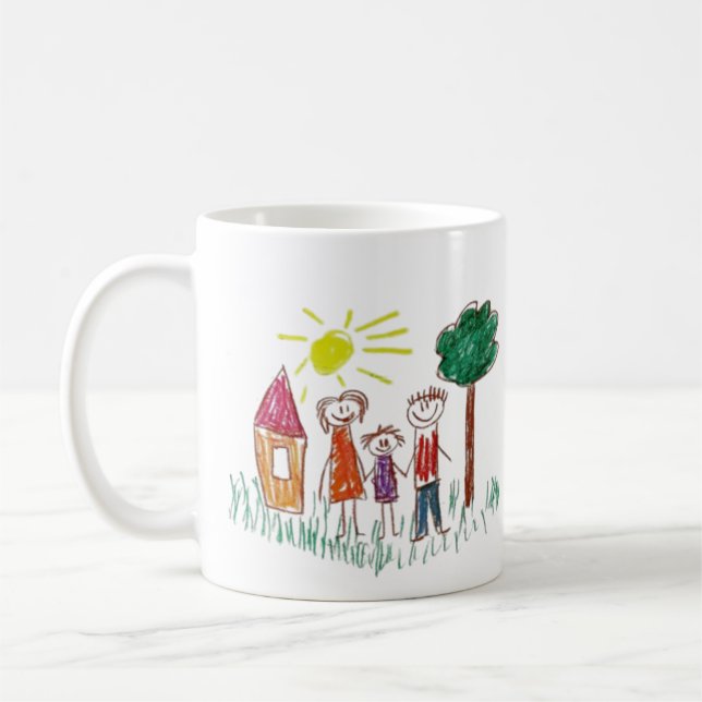 Add your Child's Artwork to this  Coffee Mug (Left)