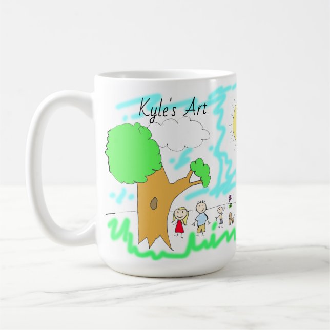 Add your Child's Artwork to this Coffee Mug (Left)