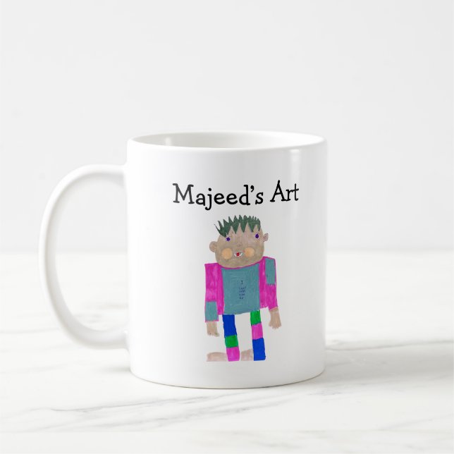 Add your Child's Artwork to this  Coffee Mug (Left)