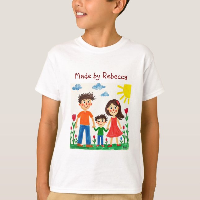 Add your Child's Artwork to this  Coffee Mug T-Shirt (Front)
