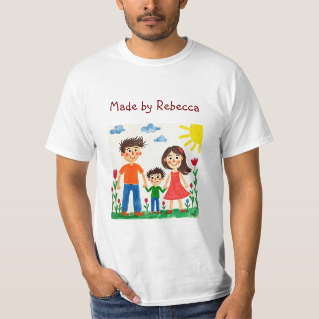 Add your Child's Artwork to this  Coffee Mug T-Shirt (Front)