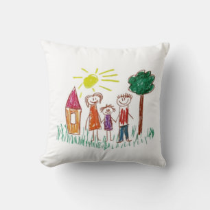 Add your Child's Artwork to this  Cushion