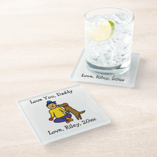Add Your Child's Artwork to this Glass Coaster