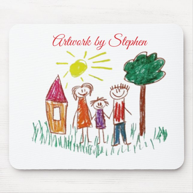 Add your Child's Artwork to this  Mouse Mat (Front)