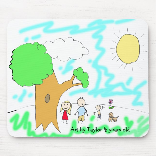 Add your Child's Artwork to this Mouse Mat (Front)