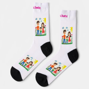 Add your Child's Artwork to this Socks